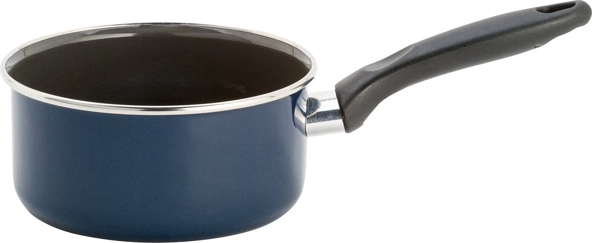 Lite-Body - Magnus Steelpan - Ø16 CM - Emaille - Blauw - Inductie 3 Lite-Body - Magnus Steelpan - Ø16 CM - Emaille - Blauw - Inductie