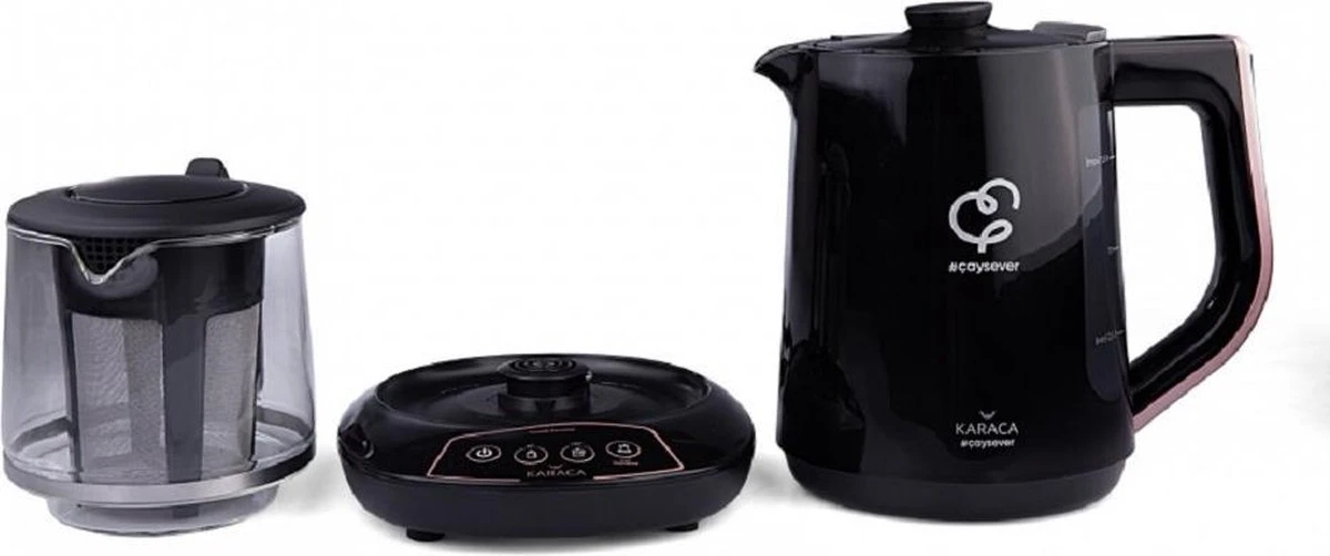 Karaca Caysever Caydanlik - Turkse Theepot Elektrisch - Theepot Kan Praten 6 Karaca Caysever Caydanlik - Turkse Theepot Elektrisch - Theepot Kan Praten - Afbeelding 4