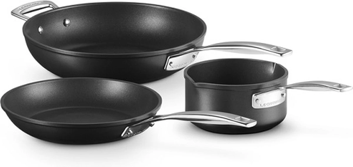 Le Creuset - Les Forgees - 3-Delige - Pannenset 3 Le Creuset - Les Forgees - 3-Delige - Pannenset