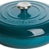 Le Creuset Braadpan Campagnard Signature Deep Teal - ø 30 Cm / 3.5 Liter -Woonkeuken Winkel 1200x574 2