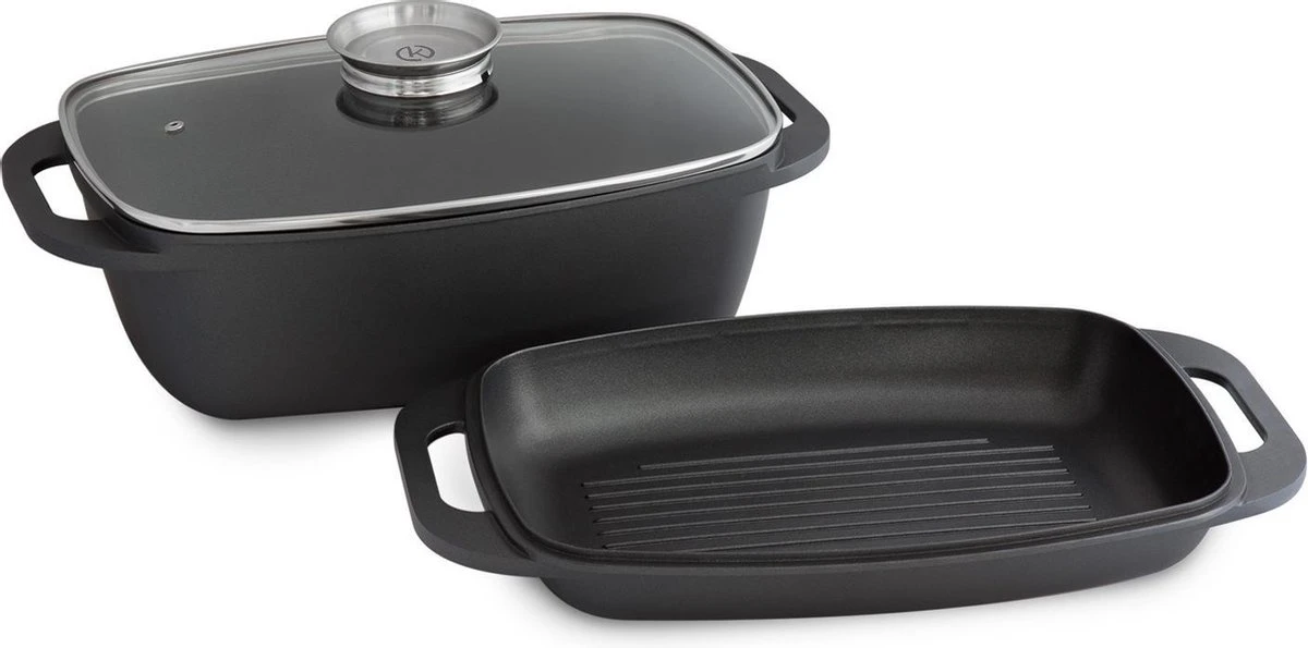 Gegoten Aluminium Braadpan - 7 L 4 Gegoten Aluminium Braadpan - 7 L - Afbeelding 2