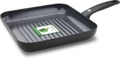 GreenPan Cambridge Grillpan 28cm - Zwart - Inductie - PFAS-vrij -Woonkeuken Winkel 1200x599 1