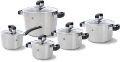 BK Conical Cool Glas Pannenset - 5-delig - Glazen Deksels - Geschikt Voor Alle Warmtebronnen -Woonkeuken Winkel 1200x620