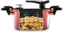 Rosmarino - Snelkookpan Met Glazen Deksel - Zwart - Ø24cm - 5 Liter - 100% PFAS & PFOA Vrij - Aluminium - Pressure Cooker - Non-stick Minerale Coating - Ergonomische Handgrepen - Geschikt Voor Alle Warmtebronnen 18 Rosmarino - Snelkookpan Met Glazen Deksel - Zwart - Ø24cm - 5 Liter - 100% PFAS & PFOA Vrij - Aluminium - Pressure Cooker - Non-stick Minerale Coating - Ergonomische Handgrepen - Geschikt Voor Alle Warmtebronnen -Woonkeuken Winkel 1200x622 3