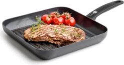 GreenPan Cambridge Grillpan 28cm - Zwart - Inductie - PFAS-vrij -Woonkeuken Winkel 1200x634
