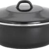 Lite-Body - Emaille - Magnus Braadpan 28cm/3,5l Met Deksel - Inductie - Zwart 2 Lite-Body - Emaille - Magnus Braadpan 28cm/3,5l Met Deksel - Inductie - Zwart -Woonkeuken Winkel 1200x652 3