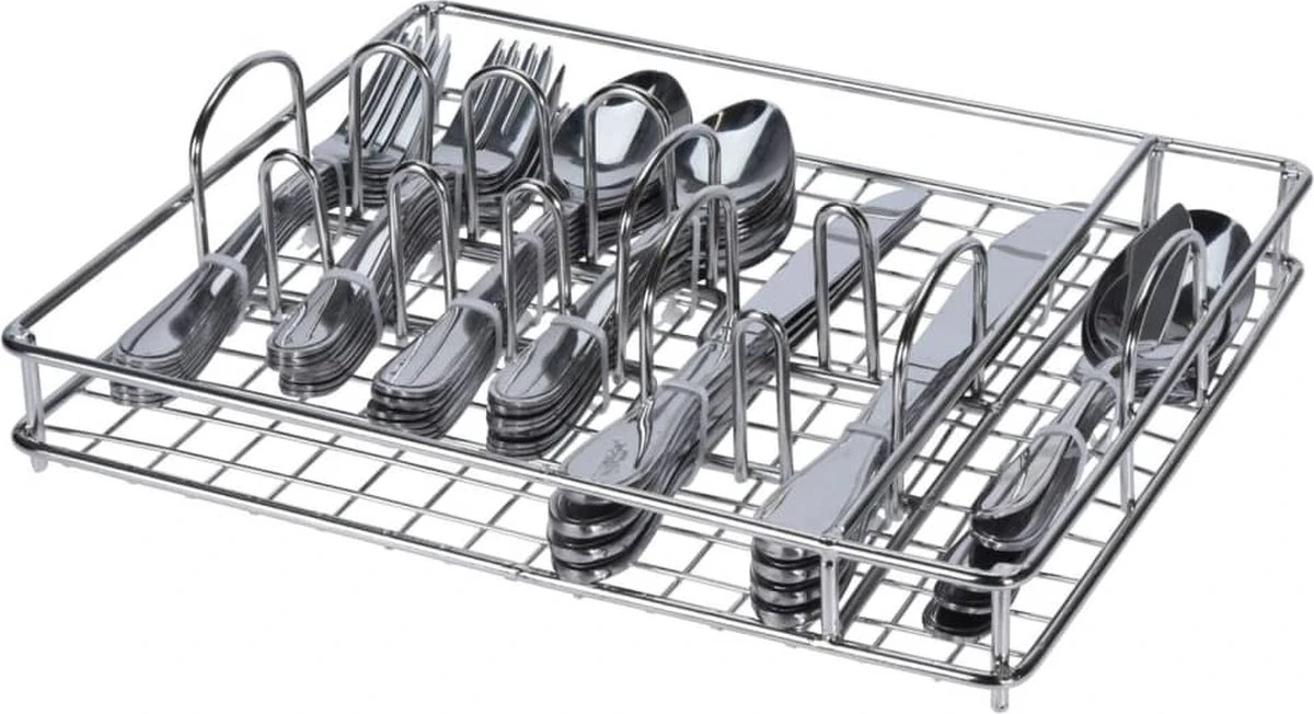 Merkloos Bestekset 45dlg - RVS - Kwaliteit Van 4 Merkloos Bestekset 45dlg - RVS - Kwaliteit Van - Afbeelding 2