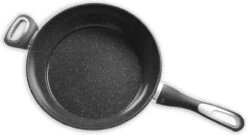 Merkloos Keukenpan Met Deksel En Heeft Een Diameter Van Ø 28 Cm - Luxe Hapjespan Keukenpan Van 28cm Anti-aanbaklaag - Handvat Zwart - Pan Met Deksel -Woonkeuken Winkel 1200x658 1