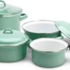 Lite-Body Magus Pannenset 4-delig - Emaille - Olijf Groen - Inductie -Woonkeuken Winkel 1200x672