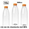 15x Flesje PET Helder 500cc Met Oranje Dop - Drinken Jus Sinas Cola Sappen Dranken -Woonkeuken Winkel 1200x700 5