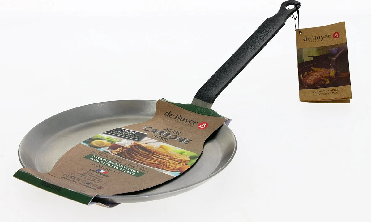 De Buyer Carbone Plus Crêpe- En Pannenkoekenpan - Ø 26cm - Plaatstaal 7 De Buyer Carbone Plus Crêpe- En Pannenkoekenpan - Ø 26cm - Plaatstaal - Afbeelding 5