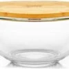 Klarstein Glazen Serveerschaal Met Bamboe Deksel - Afwasmachinebestendig - Veelzijdig Inzetbaar -Woonkeuken Winkel 1200x745 1