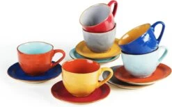 Vivi Oggi - Koffiekopjes Set Van 6 - Ø 9cm - Cappuccino - Kop En Schotel - 150 Ml - Italië 20 Vivi Oggi - Koffiekopjes Set Van 6 - Ø 9cm - Cappuccino - Kop En Schotel - 150 Ml - Italië -Woonkeuken Winkel 1200x746 2