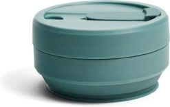 Stojo - Biggie Cup - 470 Ml - Herbruikbaar - Opvouwbaar - Groen