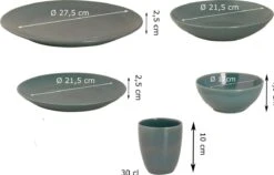 Mammoet Serviesset Spirit Stoneware 6-persoons 30-delig Groen -Woonkeuken Winkel 1200x766 1