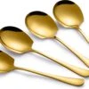 Alheco 4 Grote Opscheplepels - Groentelepel - Aardappellepel - Serveerlepel - Goud -Woonkeuken Winkel 1200x777