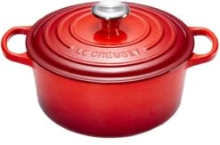 Le Creuset Gietijzeren Braadpan - 26cm 5,3 L - Kersenrood -Woonkeuken Winkel 1200x792 3