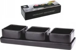 Excellent Houseware Amuse/tapas/saus Schaaltjes Met Serveerplankje - Aardewerk - Mat Zwart 11 Excellent Houseware Amuse/tapas/saus Schaaltjes Met Serveerplankje - Aardewerk - Mat Zwart -Woonkeuken Winkel 1200x795 4