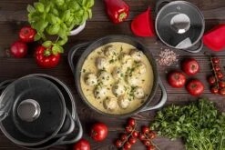 Smile 10-Delige Pannenset - Anti Aanbaklaag - Vaatwasser Bestendig - Zwart - MGK-17 -Woonkeuken Winkel 1200x800 70