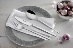 Sola Bestekset Montreux - Modern - 12 Persoons - 100 Delig - Zilverwit Edelstaal 18/10 - RVS - Zilver -Woonkeuken Winkel 1200x801