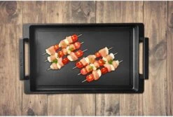 Eurolux Teppanyaki Plaat Met Grepen - 41 X 24 X 2.5 Cm - Zwart - Aluminium - Geschikt Voor Alle Warmtebronnen -Woonkeuken Winkel 1200x809