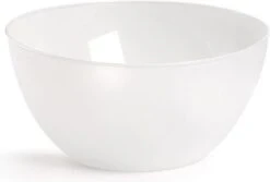 1x Grote Saladeschalen/kommen Transparant - 25 Cm - Sla/salade Serveren - Schalen/kommen Van Kunststof - Keukenbenodigdheden