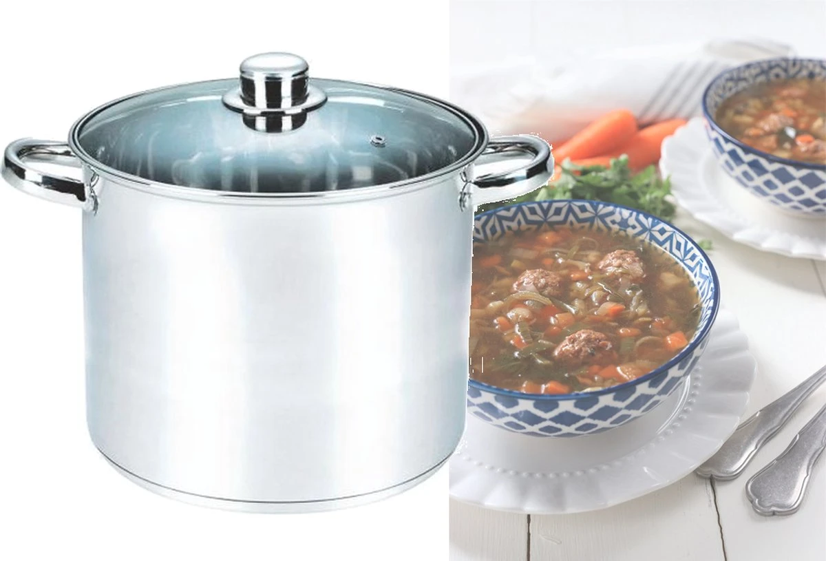 Michelino Soeppan - 6 Liter - RVS - Vaatwasserbestendigd - Ø22 Cm 5 Michelino Soeppan - 6 Liter - RVS - Vaatwasserbestendigd - Ø22 Cm - Afbeelding 3