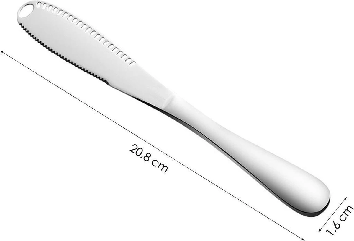 Merkloos Zilverkleurige 3-delige Botermessen Set - Roestvrijstaal - Messenset Voor De Boter - 3 X 20,8 X 1,6 Cm 5 Merkloos Zilverkleurige 3-delige Botermessen Set - Roestvrijstaal - Messenset Voor De Boter - 3 X 20,8 X 1,6 Cm - Afbeelding 3