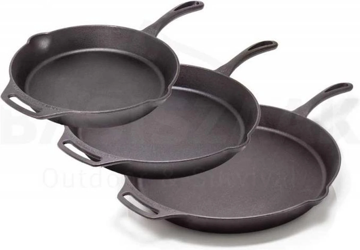 Petromax Fp30-t, Skillet, 28 Cm, Pan Met Steel, Gietijzer, Zwart 10 Petromax Fp30-t, Skillet, 28 Cm, Pan Met Steel, Gietijzer, Zwart - Afbeelding 8