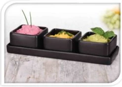 Excellent Houseware Amuse/tapas/saus Schaaltjes Met Serveerplankje - Aardewerk - Mat Zwart 9 Excellent Houseware Amuse/tapas/saus Schaaltjes Met Serveerplankje - Aardewerk - Mat Zwart -Woonkeuken Winkel 1200x858 4