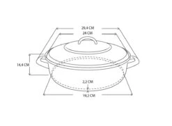 BK Fortalit Braadpan Ø 24 Cm / 2,5L - Emaille - Inductie -Woonkeuken Winkel 1200x881 2