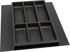 Culinorm Bestekbak - Besteklade - Incl. Antislipmat Met 1 Carbon Black Cassette - 53 Cm Breed X 47 Cm Diep -Woonkeuken Winkel 1200x891