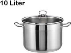 Haushalt Soeppan Met Glazen Deksel - 10 Liter- RVS -Woonkeuken Winkel 1200x905 3