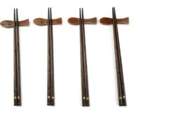 Asiansticks - Luxe Houten Chopsticks Met Houder - Sushiset Voor 4 Personen - Cadeauset -Woonkeuken Winkel 1200x912