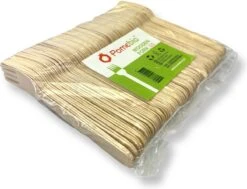 Pomebio Houten Wegwerp Bestek - Vork - 100 Stuks - FSC Hout - 165mm - Wegwerp Vork - Houten Vork - FSC-Gecertificeerde Houten Vork - Duurzaam Vork - Wegwerp Bestek -Woonkeuken Winkel 1200x920