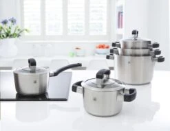 BK Conical Cool Glas Pannenset - 5-delig - Glazen Deksels - Geschikt Voor Alle Warmtebronnen -Woonkeuken Winkel 1200x928