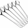 Merkloos Latte Macchiato Lepels – RVS Lange Yoghurt, Dessert Of Koffie Lepeltjes – Set Van 6 Stuks -Woonkeuken Winkel 1200x943