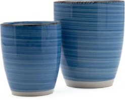 Koffiekopjes - Ocean Blue - Koffiebeker - Unieke Kleuren - Blauw - Set Van 12 Kopjes (ook Los Verkrijgbaar) - 160ML En 340ML - Porselein - Hip En Trendy -Woonkeuken Winkel 1200x957 1