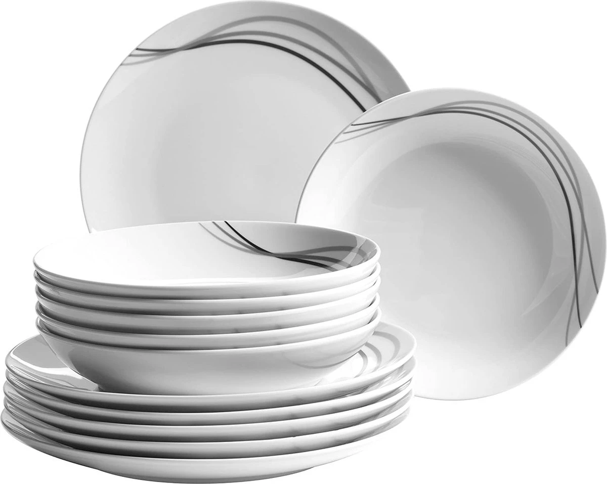 30-delig Porseleinen Servies Voor 6 Personen 6 30-delig Porseleinen Servies Voor 6 Personen - Afbeelding 4