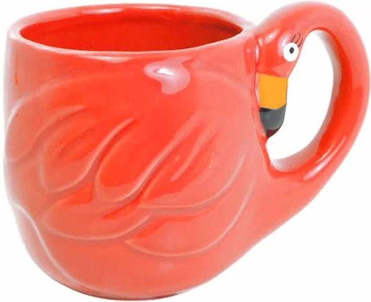 Blond Amsterdam Paradise Flamingo Mok - Rood - 350 Ml 3 Blond Amsterdam Paradise Flamingo Mok - Rood - 350 Ml