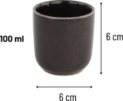 Orange85 Koffiekopjes - Espresso Kopjes - Set Van 6 - 100 Ml - Zwart -Woonkeuken Winkel 1200x987 6