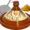 Marokkaanse Aardewerk Authentieke Tajine 35 Cm + Kruiden En Vlamverdeler -Woonkeuken Winkel 1200x995 1