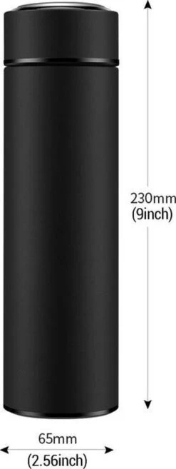 Thermosfles 500 Ml - Met Thee Filter - Mat Zwart -Woonkeuken Winkel 450x1200 1