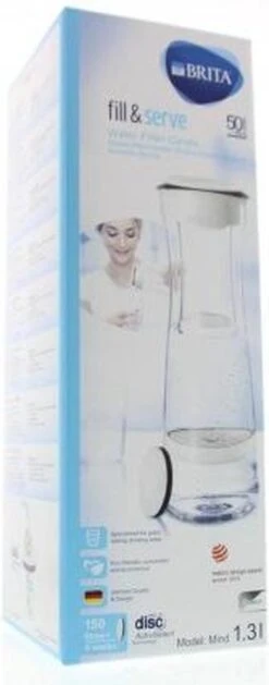 BRITA - Fill&Serve Waterfilterkaraf - 1,3L - Wit Grafiet - Inclusief 1 MicroDisc Waterfilter 39 BRITA - Fill&Serve Waterfilterkaraf - 1,3L - Wit Grafiet - Inclusief 1 MicroDisc Waterfilter -Woonkeuken Winkel 471x1200