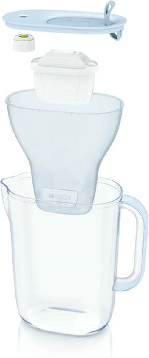 BRITA Waterfilterbundel Style Eco Cool Powder Blue + 3 MAXTRA+ Filterpatronen 9 BRITA Waterfilterbundel Style Eco Cool Powder Blue + 3 MAXTRA+ Filterpatronen - Afbeelding 7