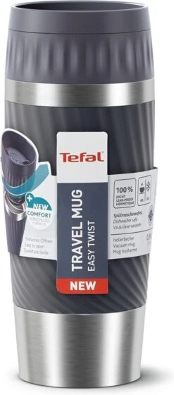 Tefal Travel Mug Easy Twist Thermobeker - Antraciet - 0,36 Liter -Woonkeuken Winkel 529x1200