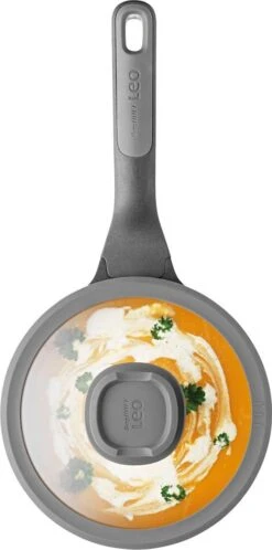BergHOFF Steelpan Met Deksel Stone 18 Cm - Leo -Woonkeuken Winkel 595x1200