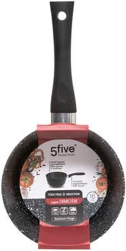 5Five - Steelpan/sauspan - Alle Kookplaten Geschikt - Zwart - D16 Cm -Woonkeuken Winkel 604x1200