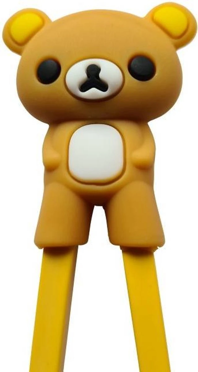 DongDong - Eetstokjes Voor Kinderen - Beer Motief - 22.5 Cm - Bruin 4 DongDong - Eetstokjes Voor Kinderen - Beer Motief - 22.5 Cm - Bruin - Afbeelding 2