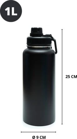 Thermosfles - Onyx Black - 1 Liter - Extra Dop Met Rietje & Drinktuit - Thermosflessen - Isoleerfles - BPA Vrij - Lekvrij - Thermoskan - Isoleerbeker - Thermosbeker 17 Thermosfles - Onyx Black - 1 Liter - Extra Dop Met Rietje & Drinktuit - Thermosflessen - Isoleerfles - BPA Vrij - Lekvrij - Thermoskan - Isoleerbeker - Thermosbeker -Woonkeuken Winkel 666x1200